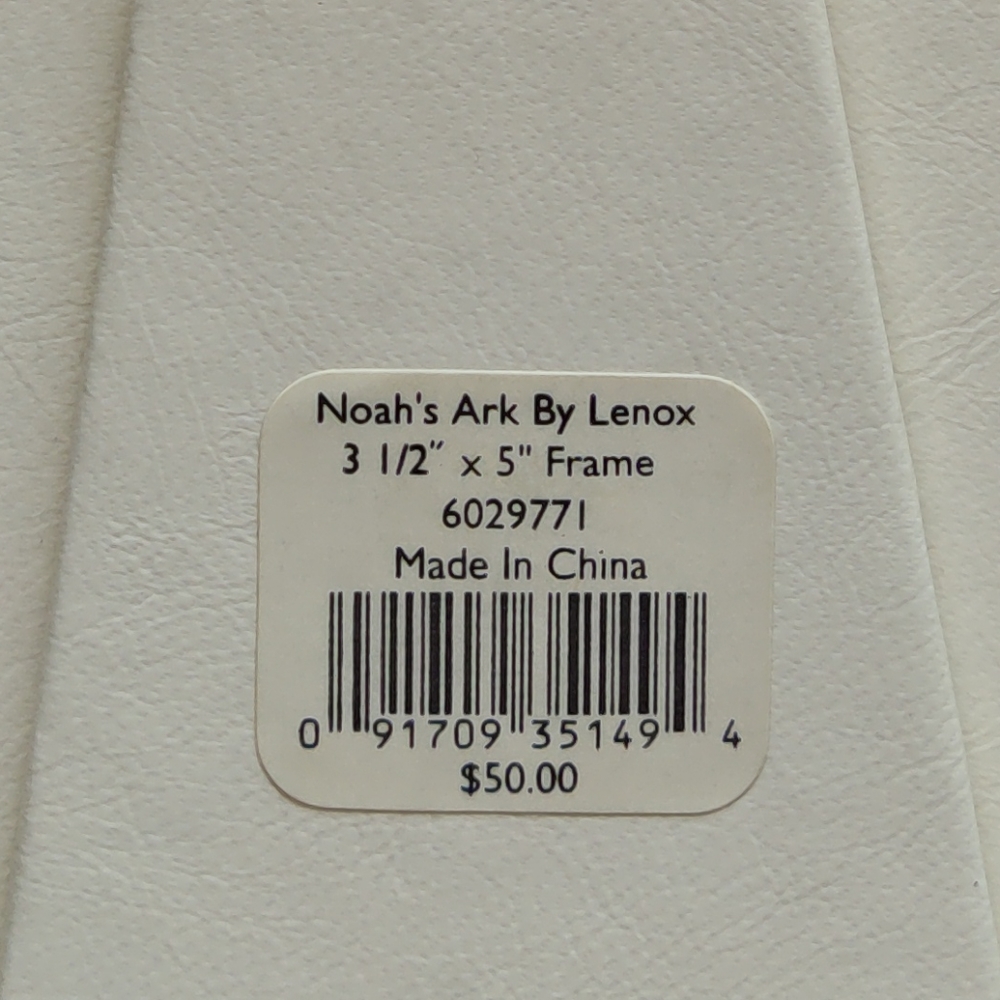 LENOX SS Noah Ark Picture Frame for Baby 3 1/2" x 5" Never Used - Picture 13 of 14